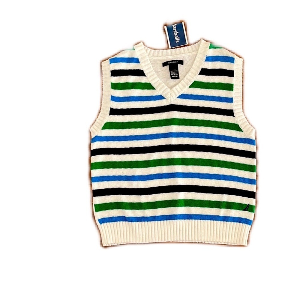 Nautica knitted vest boy size:M